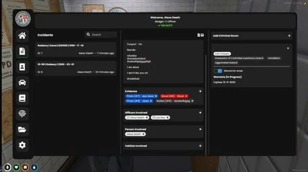 qbcore mdt script