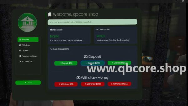 Explore immersive qbcore banking with Qbcore secure transactions, custom banks, and thrilling bank robbery scripts for a dynamic role-playing