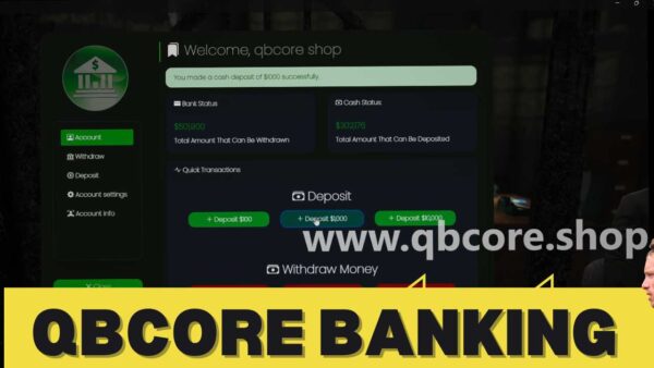 Explore immersive qbcore banking with Qbcore secure transactions, custom banks, and thrilling bank robbery scripts for a dynamic role-playing