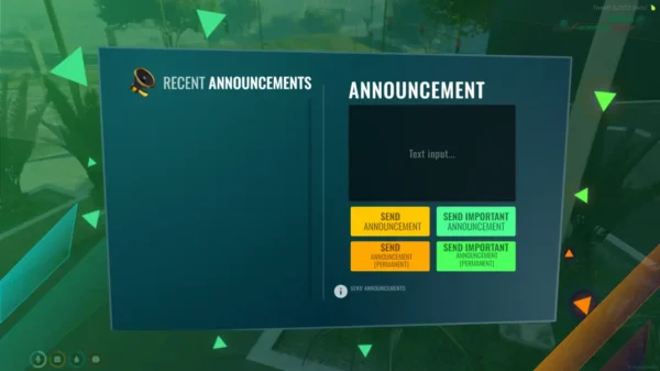 Fivem server with our powerful announcement script. Effortlessly manage /announce, admin announcements, and elevate your Fivem experience today.