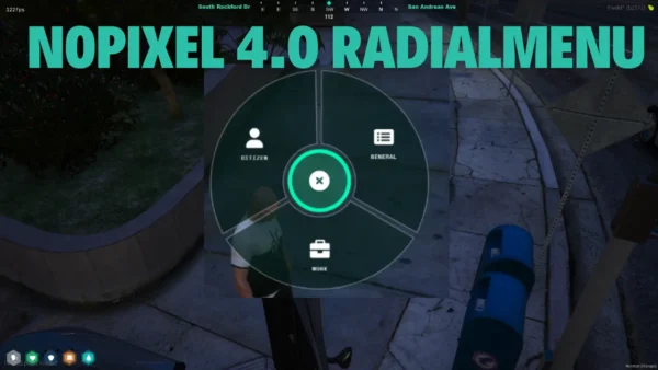 Fivem Radial Menu script - Seamless integration with ESX and QBcore frameworks. Elevate navigation and gameplay on your Fivem server.