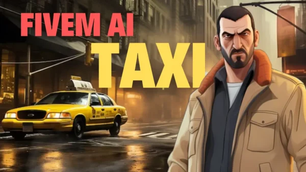 FiveM server with AI controlle taxis. Explore script for a realistic fivem npc taxi job experience, complete with meters, MLOs, and diverse vehicle option.