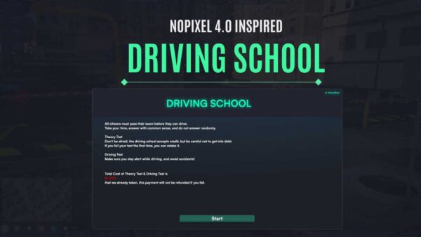 Nopixel 4.0 Driving school