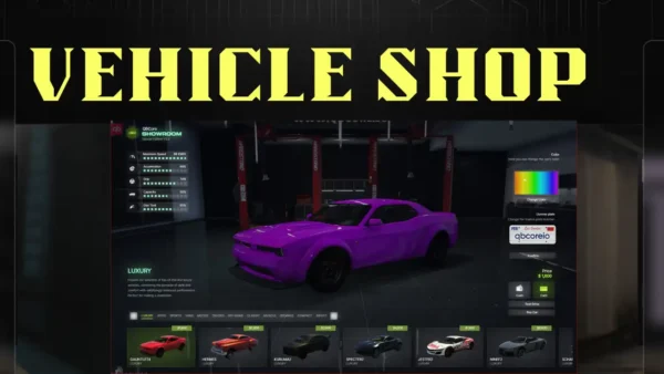 NOPIXEL 4.0 Vehicle Shop